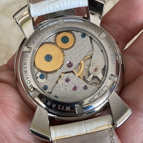 GaGà Milano Manuale 48mm Stainless Steel White - Picture 5 of 13